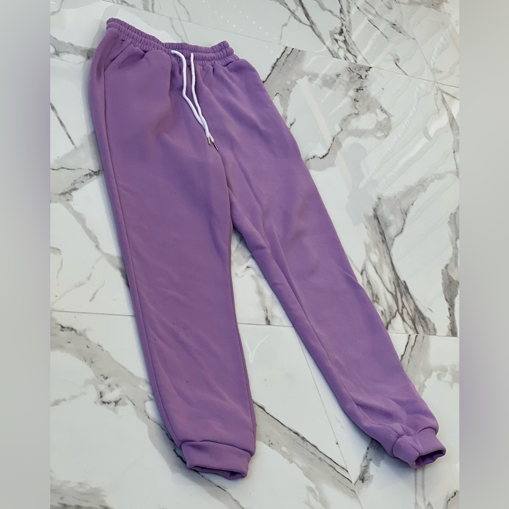 SHEIN Zipper Half Placket Sweatshirt & Joggers Set